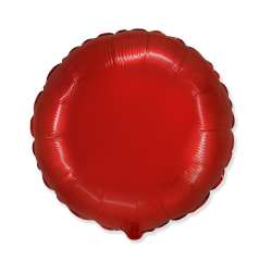 Balon foliowy 46cm Okrągły czerwony