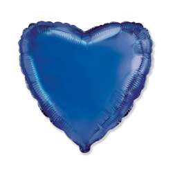 Balon foliowy 46cm Serce niebieski