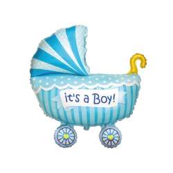 Balon foliowy Wózek dla chłopca 89cm