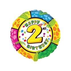 Balon foliowy Happy Birthday - 2 48cm - 1