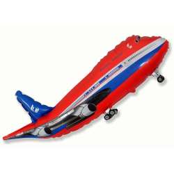 Balon foliowy 61cm Samolot czerwony