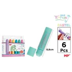Farby tempera pastel w sztyfcie 6 kolorów