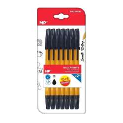 Długopis 1.0mm czarny 21szt