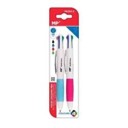 Długopis olejowy 1.0mm 4 kolory 2szt