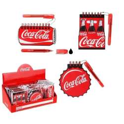 Notesik Coca-Cola z mini długopisem MIX