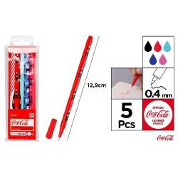 Cienkopis Coca Cola 0,4mm 5szt - 1