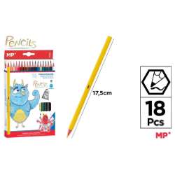 Kredki ołówkowe 18 kolorów