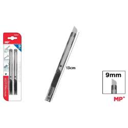Nóż do papieru wysuwany czarny 9mm 2szt - 1