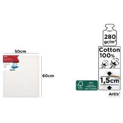 Podobrazie 50X60X1.5 CM 280G/m2 ARTIX (PA98-5060)