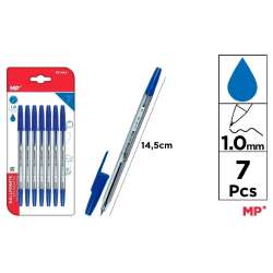 Długopis niebieski 1.0mm 7szt