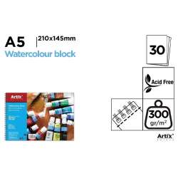 Blok do akwareli A5/30K 300g