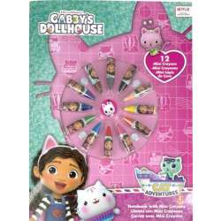 Zestaw do kolorowania z 12 mini kredkami Koci Domek Gabi. Gabby's Dollhouse Kids Euroswan (GD00068)
