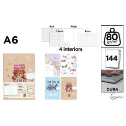 Notatnik A6/144K magnes MIX