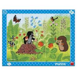 Puzzle ramkowe Krecik i poziomki 40el