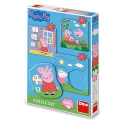 Puzzle Baby 3w1 Świnka Peppa - 1