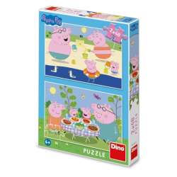 Puzzle 2x48 Świnka Peppa na wakacjach