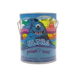 EPEE Ultra Piasek Puszka 900g niebieski + 4 foremki Pojazdy + 2 narzędzia 092578 (EP04254 8591945092578)