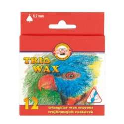 Kredki Trio Wax Jumbo 12 kolorów