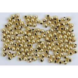 Koraliki 6mm złote 30g - 1
