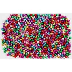 Koraliki 5mm metaliczne 40g - 1