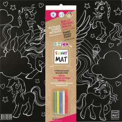 Mata czarna + kreda Unicorns Funny Mat STRIGO - 1
