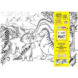 Mata transparentna Dinozaury Funny Mat STRIGO - 1