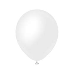 Balony Opaque Satin Snow White 25szt