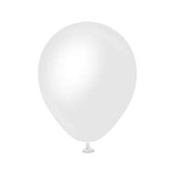 Balony Opaque Satin Snow White 50szt - 1