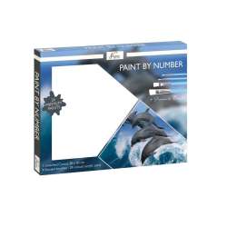 Malowanie po numerach 40x30cm Delfin (AR2004) - 1