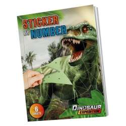Naklejki po numerach A4 Dino - 1