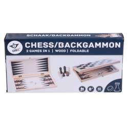 Szachy Backgammon drewniane - 1