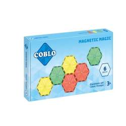 Klocki magnetyczne 6 płyt hexagon 14cm - 1