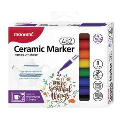 Markery do ceramiki 8kol MONAMI