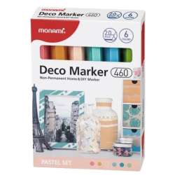 Markery akrylowe Deco Marker 6kol pastel MONAMI