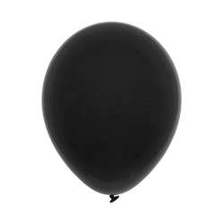 Balony pastelowe czarne 23cm 100szt