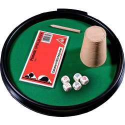 Kości pokerowe z tacką, kubkiem i bloczkiem 1 (GXP-501677) - 1