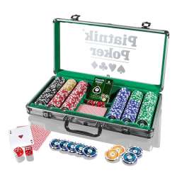 Piatnik Poker Alu-Case - 300 żetonów 14g PIATNIK (GXP-674796) - 1