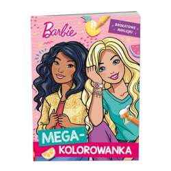 Megakolorowanka Barbie. Brokatowe naklejki (KOLB-1101)