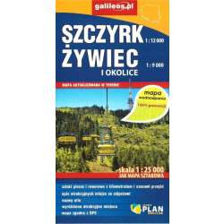 Mapa wodoodporna - Szczyrk, Żywiec i okolice - 1