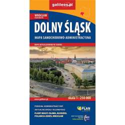Mapa samoch.-administ. Dolny Śląsk 1:250 000 - 1