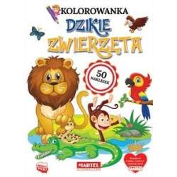 Kolorowanka Dzikie zwierzęta z naklejkami - 1