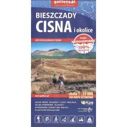 Mapa tur. - Bieszczady, Cisna i... 1:25 000 syn.