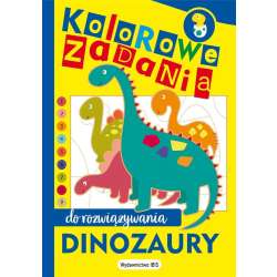 Kolorowe zadania do rozwiązywania. Dinozaury