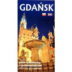 Plan kieszonkowy rys. - Gdańsk w.pol-ang 1:16 000 - 1