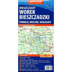 Mapa - Bieszczady. Worek bieszczadzki 1:25 000