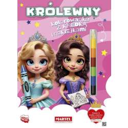 Kolorowanka Królewny z kredką i naklejkami - 1