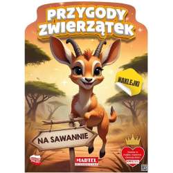 Przygody zwierzątek na sawannie z naklejkami