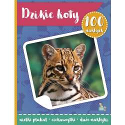 100 naklejek z plakatem. Dzikie koty