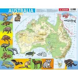 Puzzle ramkowe - Australia fizyczna