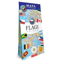 Mapa z naklejkami. Flagi świata - 1